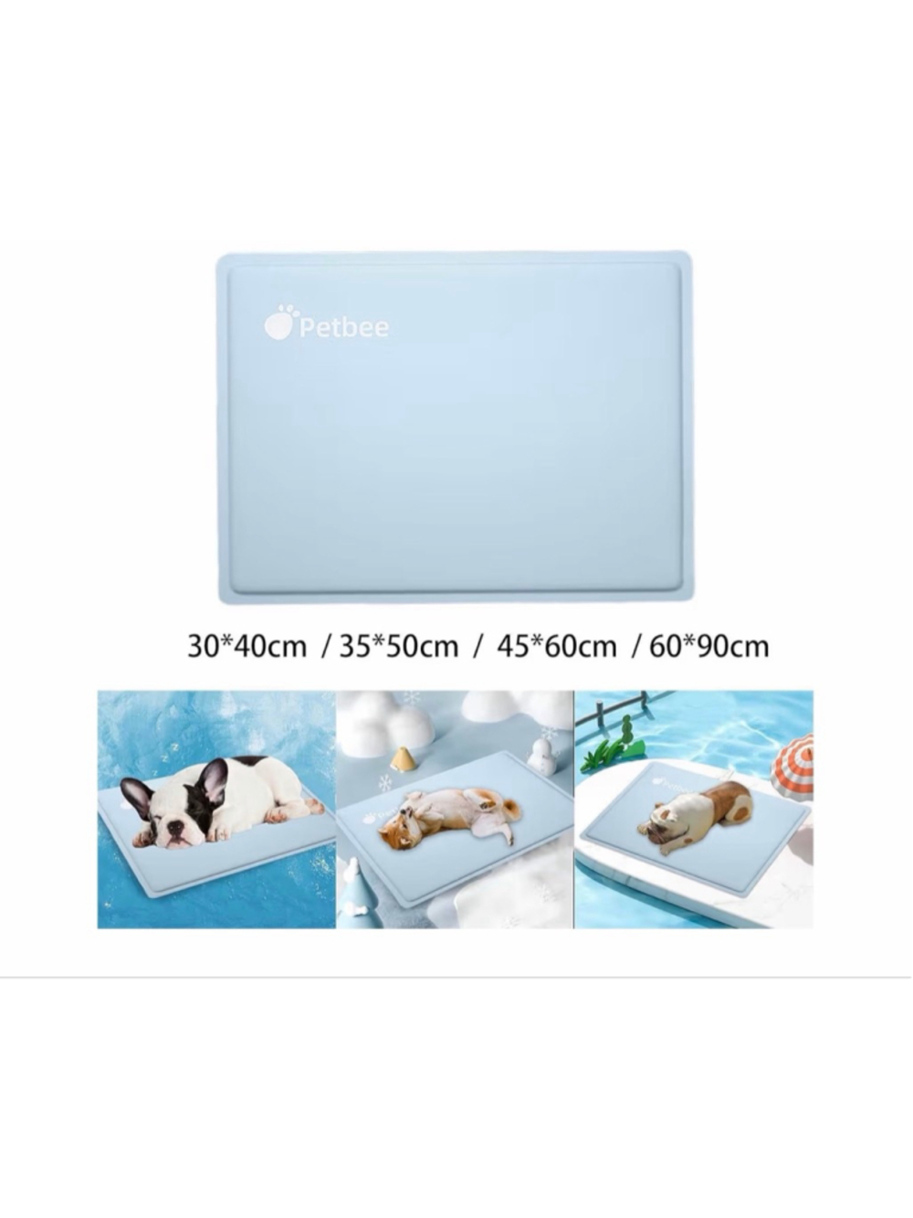NEW Sleeping Bed Foldable Blanket Dog Pet Cooling Mat Indoor Outdoor 22x18” - Picture 2 of 3
